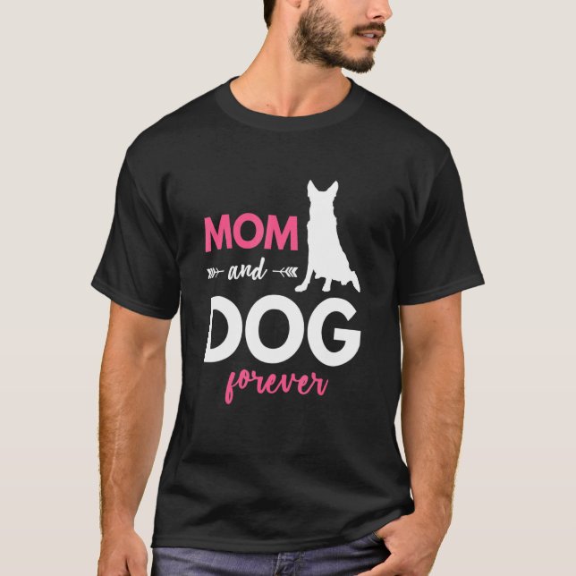 Camiseta Perro Mamá para siempre Pastor Alemán (Anverso)