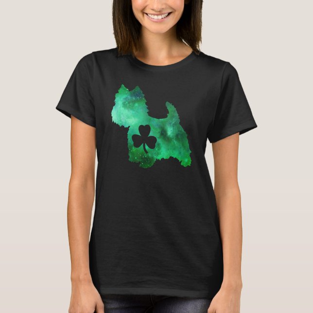 Camiseta Perro Mamá Perro ama el Día de San Patricio (Anverso)
