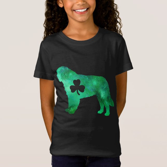 Camiseta Perro Mamá Perro amante Día de San Patricio San Be (Anverso)