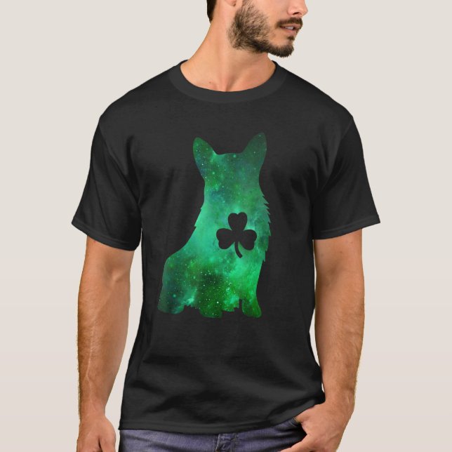 Camiseta Perro Mamá Perro Lover St Patrick S Day Corgi Mom  (Anverso)