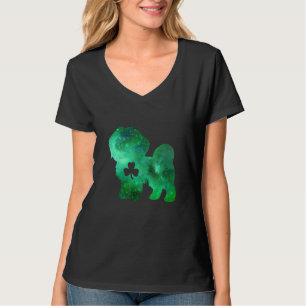 Camiseta Perro Mamá Perro San Patricio Shih Poo Mom Mens Wo