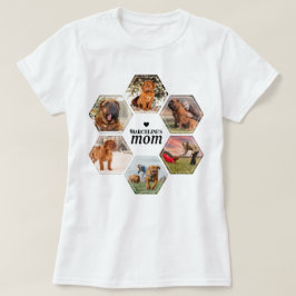 Camiseta Perro Mamá personalizada 6 Mascota Collage de foto