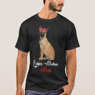 Camiseta Perro Mama Puppy Mom Belga Malinois