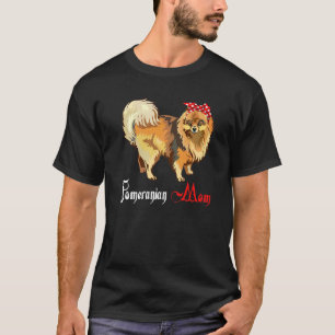 Camiseta Perro Mama Puppy Mom Pomeranian