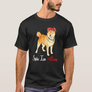 Camiseta Perro Mama Puppy Mom Shiba Inu