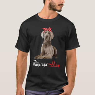 Camiseta Perro Mama Puppy Mom Weimaraner