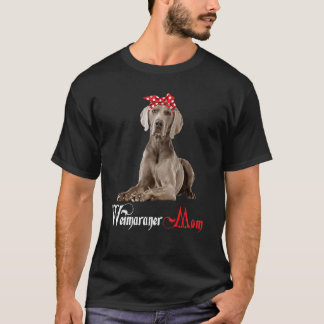 Camiseta Perro Mama Puppy Mom Weimaraner