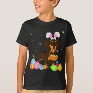 Camiseta Perro Mamá Regalo Conejo Cute Dachshund Huevos Día