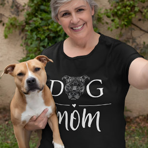 Camiseta Perro Mamá se aburre del pato americano