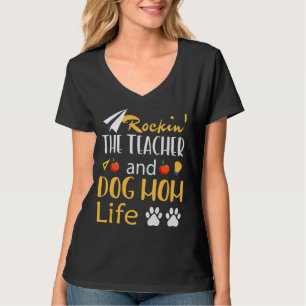 Camiseta Perro Mamá Vida De Mujeres Perro Paw