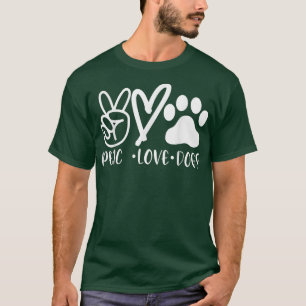 Camiseta Perro Mamás T , Perros de amor por la paz , Regalo