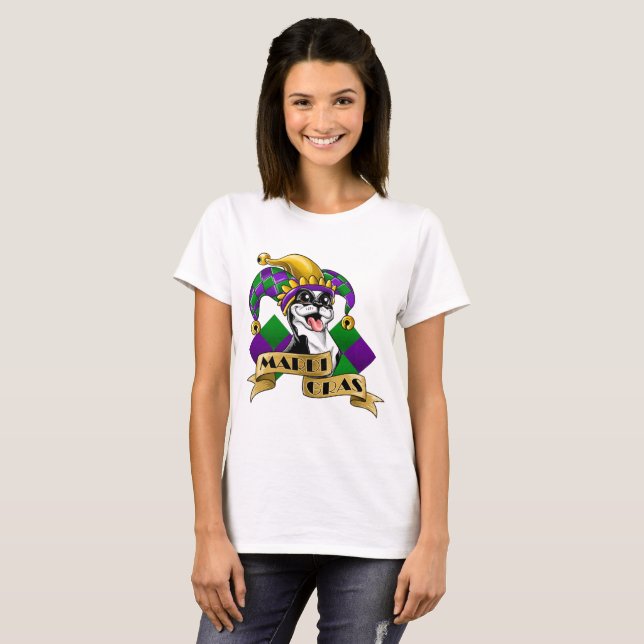 Camiseta Perro Mardi Gras (Anverso completo)