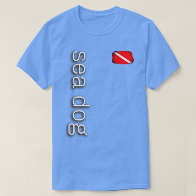 Camiseta Perro marino de Scuba (Diseño del anverso)