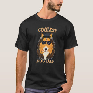 Camiseta Perro más frío papá yo collie papá I Collie