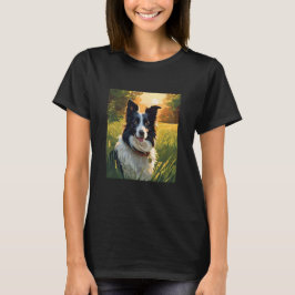 Camiseta perro mascota de colisión fronteriza