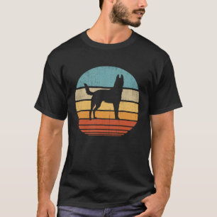Camiseta Perro masculino retro retro belga de los años 60