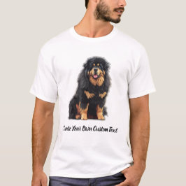 Camiseta Perro Mastín Tibetano Crea tu propio texto persona