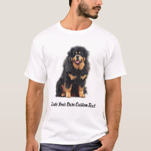 Camiseta Perro Mastín Tibetano Crea tu propio texto persona