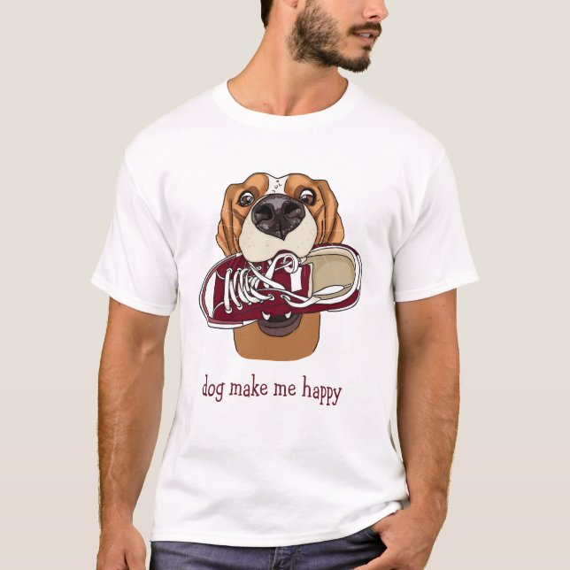 Camiseta Perro me hace feliz (Anverso)