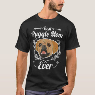Camiseta Perro Mejor Puggle Mamá Siempre Lindo Animal Raza 