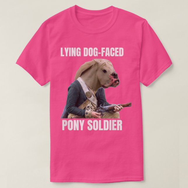 Camiseta Perro mentiroso frente a soldado de infamia (Diseño del anverso)