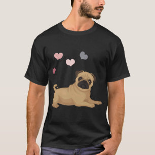 Camiseta Perro mentiroso lindo y corazones. para amantes de