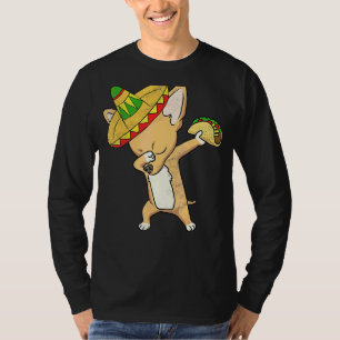 Camiseta Perro mexicano Chihuahua Taco Dabbing Cinco De May