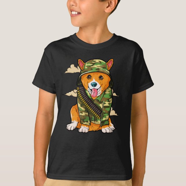 Camiseta Perro militar de Cogri (Anverso)