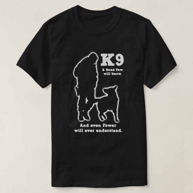 Camiseta Perro militar K9 de la policía (Diseño del anverso)