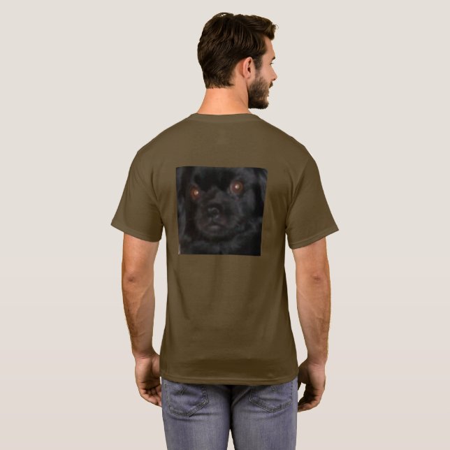 Camiseta Perro Mirándote (Reverso completo)