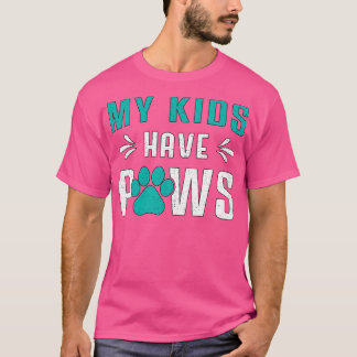 Camiseta Perro Mis Hijos Tienen Perros De Pasta Mascota De