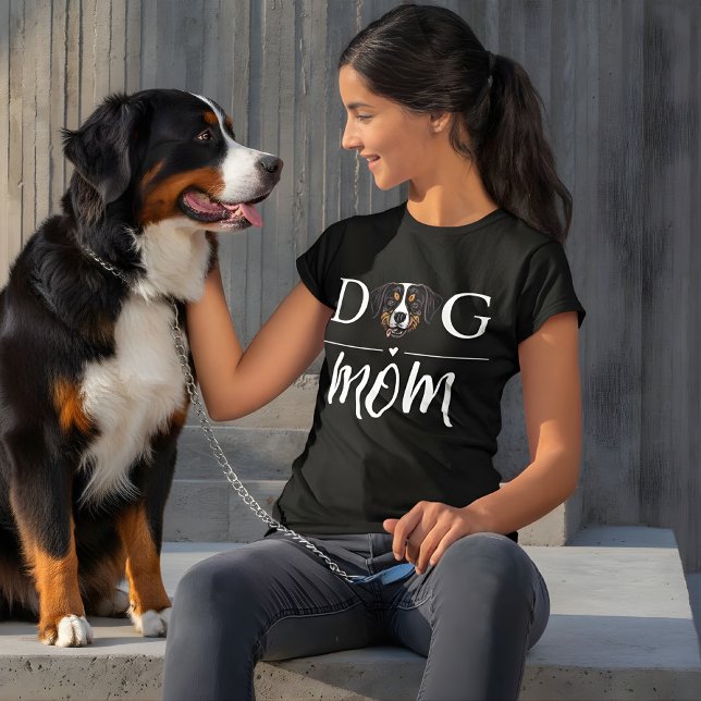 Camiseta Perro Mom Cute Bernese Mountain (bernese dog mom shirt)