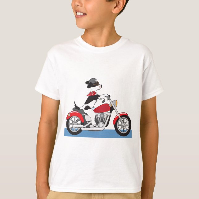 Camiseta Perro motociclista (Anverso)
