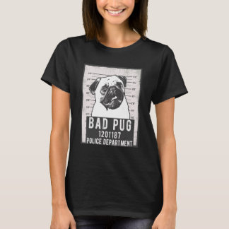 Camiseta Perro Mug Shot Criminal Pug