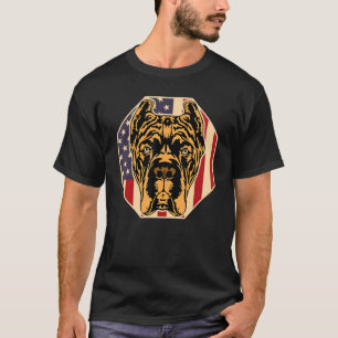 Camiseta Perro Mujer Bandera De Ee. Uu. Cane Corso Mamá 2