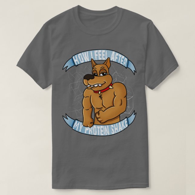 Camiseta Perro muscular (Diseño del anverso)