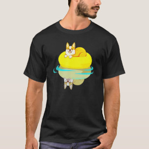 Camiseta Perro Natación Perro Corgi
