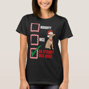 Camiseta Perro Naught o Nice Chihuahua