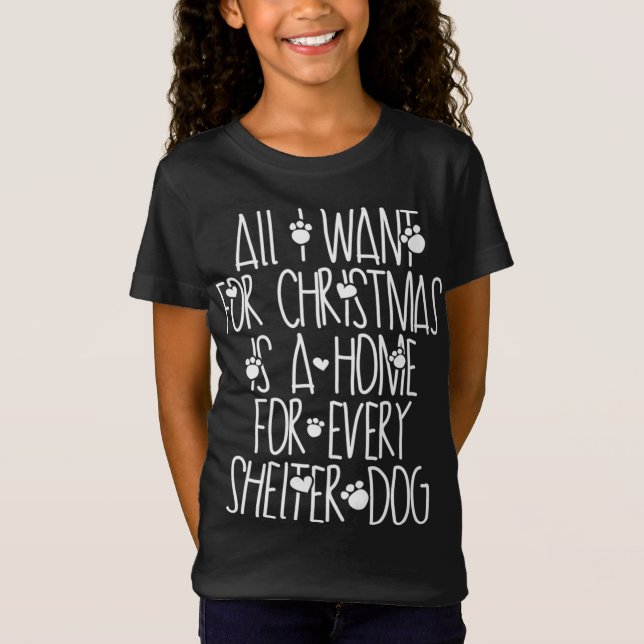 Camiseta Perro navidad Rescata Un Hogar Por Cada Perro Refu (Anverso)