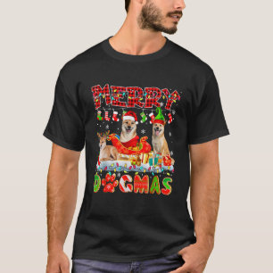 Camiseta Perro navideño tres renos de Santa Elf Shiba Inus