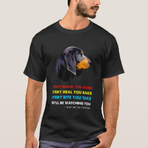 Camiseta Perro negro y moreno