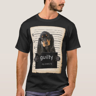 Camiseta Perro negro y moreno perrito perrito tiro TShirt