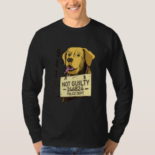 Camiseta Perro No Culpable Mugshot Prisión