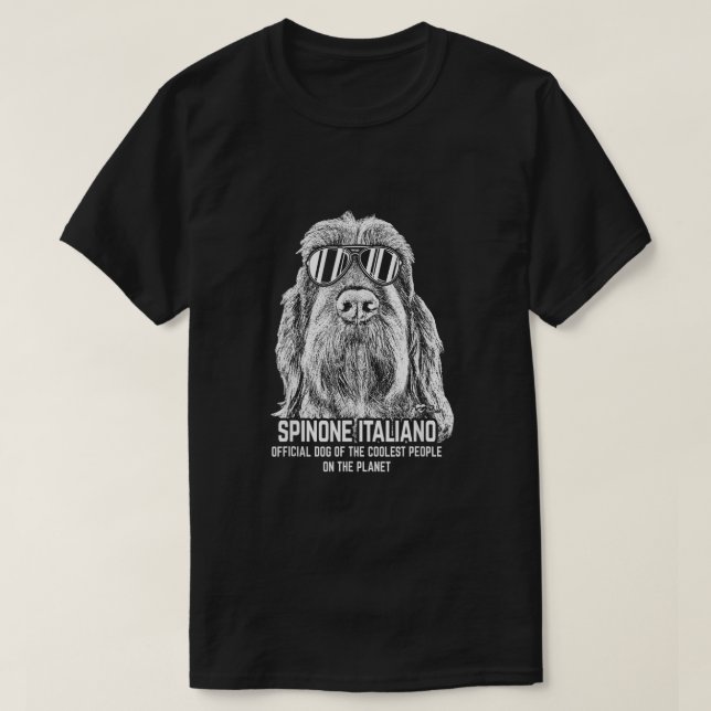Camiseta Perro oficial de la espinona italiana del más frío (Diseño del anverso)