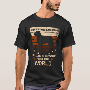 Camiseta Perro oficial de la montaña suiza más grande, perr