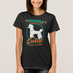 Camiseta Perro oficial del caniche de los más fríos
