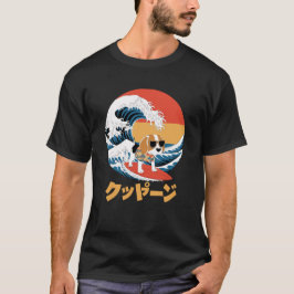 Camiseta Perro onírico Beagle japonés Kanagawa Wave Dog