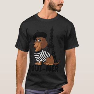 Camiseta Perro Oui-Ner Chistoso Salchicha Meme Divertido