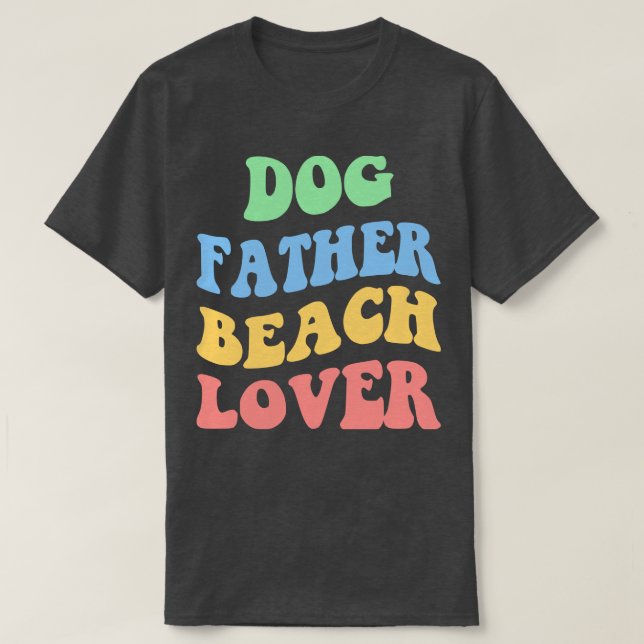 Camiseta Perro Padre Beach Lover IV (Diseño del anverso)