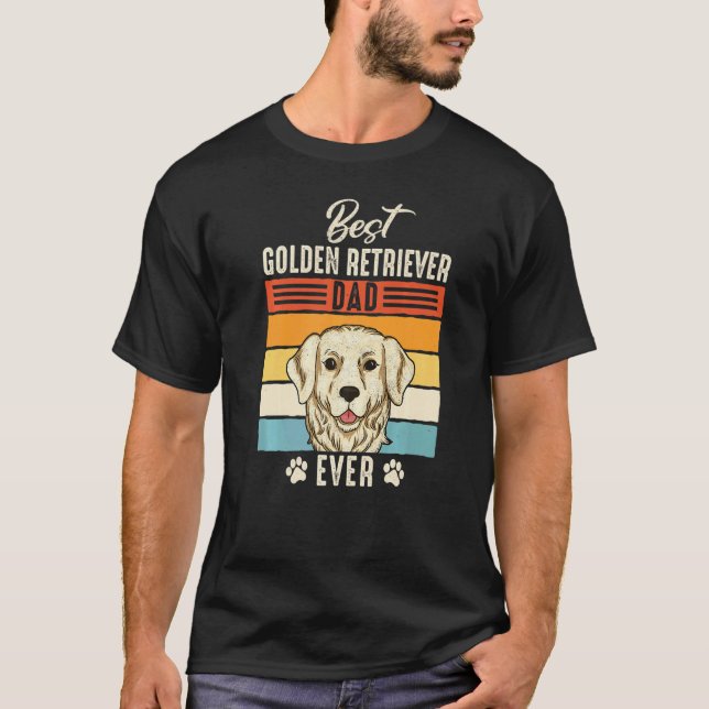 Camiseta Perro Padre Golden Retriever Premium (Anverso)